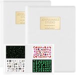 2Pcs Nail Art Sticker Storage Book,