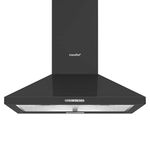COMFEE' 60 cm Chimney Cooker Hood PYRA17B-60 with LED and Recirculating & Ducting System Wall Mounted Range Hood 600 mm Extractor Fan Kitchen - Black
