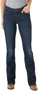 Wrangler Women's Willow Mid Rise Boot Cut Ultimate Riding Jean, Maggie, 11 Long