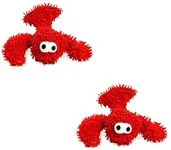 MIGHTY- Microfiber Ball Lobster – Made with Squeaker Balls and Minimal Stuffing. Strong & Tough. Interactive Play Dog Toy. Machine Washable & It Floats. (Junior 2 Pack)