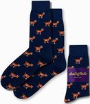 AUSCUFFLINKS Goat Socks for Men | G.O.A.T Socks | Animal Print Socks for Men | Xmas Gift Socks for Him | Birthday Gift for Guys (Goat)