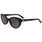 Marc Jacobs Polarized Grey Gradient Cat Eye Ladies Sunglasses MARC 525/S 02M2/WJ 55, Black Gold, Medium