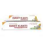 Patanjali Dant Kanti Natural Toothpaste 500g (2x200g + 100g), Super Saver Value Pack, Strengthens Teeth, Tightens Gums & Promotes a Cavity-Free, Healthy Smile