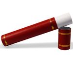 GraduationMall Certificate Scroll Holder Fits Diploma Certificate Tube Size A4 Red