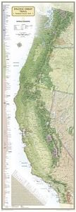 National Geographic Pacific Crest Trail Wall Map Wall Map - Laminated (18 x 48 in) (National Geographic Reference Map)