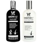 Hair Growth Shampoo & Conditioner by Watermans UK Biotin, Argan Oil, Allantoin, Rosemary, Niacinamide, Lupin. Male & Female Hair Loss Products