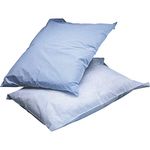 Medline Disposable Tissue/Poly Pillowcases, 21" x 30", Blue (Pack of 100)