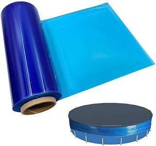 1049 Feet Winter Cover Seal for Above Ground Pools Pe Airtight Windproof Anti-Uv Pool Wrap for Above Ground for Keeps Swimming Pool Clear Bule Cling Shrink Stretch Film Pool Cover Sealer Wrap