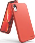 Ringke Air-S for iPhone XR Case Back Cover, Lightweight Flexible Soft Feeling Coating Trendy Color TPU Scratch Resistant Phone Cover for iPhone XR Back Cover Case - Coral