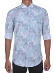 7th Legion Men Casual Cotton Printed Regular Fit Shirt Full Sleeves & Stylish Printed Shirt for Men's (Pack of 1) | (XXL, Aqua Blue)