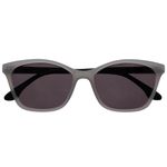 OPULIZE KAT Sun Reading Glasses - Cat-Eye Frame - Grey - Men & Women - Spring Hinges - S59-7 - +1.50