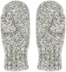 Dachstein Woolwear 4 Ply Extreme Warm 100% Austrian Boiled Wool Alpine Mittens in Natural Grey, Grey, 7.5
