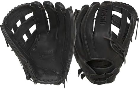 Worth | Freedom Series Slowpitch Softball Glove | 14 Inch | Black | Right Hand Throw