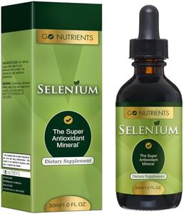 Go Nutrients Selenium 200 mcg Supplement, Yeast-Free Liquid Drops, Selenium Drops, Herbal Supplements with Trace Mineral Selenium and Purified Water, Selenium Liquid - 1.0 oz Bottle