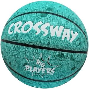 Crossway Sports Pallacanestro All'aperto Big Players Multi Colore Umidità Assorbente Composito 27,5 "29" 29" w/Pompa Inclusa (Verde)