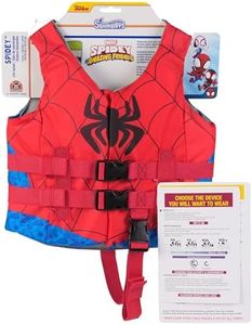 SwimWays Marvel Swim Trainer Life Jacket, US Coast Guard Approved Life Vest Kids Swim Vest, Pool Floats & Life Jackets for Kids 33-55 lbs, Spidey