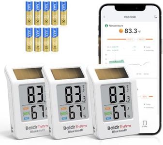 Bluetooth Thermometer Hygrometer 3 Pack, Temperature and Humidity Monitor