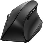 Nulaxy Wireless Vertical Mouse, 2.4G Ergonomic Mouse with 3 Adjustable DPI(800/1200 /1600), Wireless Ergonomic Optical Mouse with 6 Buttons for Computer, Laptop, PC, iPad, Desktop, MacBook Black