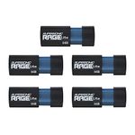 Patriot Supersonic Rage Lite USB 3.2 Gen 1 Flash Drive - 64GB 5 Pack, Lot of 5 - PEF64GRLB325