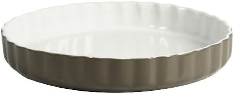 Crealys 512736 Pie Tin 28 cm Ceramic Taupe
