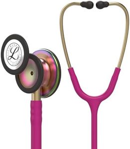 3M Littmann Classic III Stethoscope, Rainbow-Finish, Raspberry Tube, 69cm, 5806