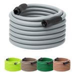Flexzilla Colors SwivelGrip Garden Hose 5/8 in. x 75 ft., Lightweight All-Weather Water Hose, Durable and Flexible, Leak-Free Connections, Slate Grey