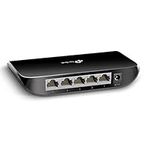 TP-Link TL-SG1005D, 5 Port Gigabit Ethernet Network Switch, Ethernet Splitter, Hub, Desktop and Wall-Mounting, Plastic Case, Plug and Play, Energy-Saving, Black