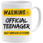 Mug with Saying | Warning Official Teenager - Teenager Mug - Farewell Gift - Gift Idea - Office - Work - Workplace - Birthday Gift