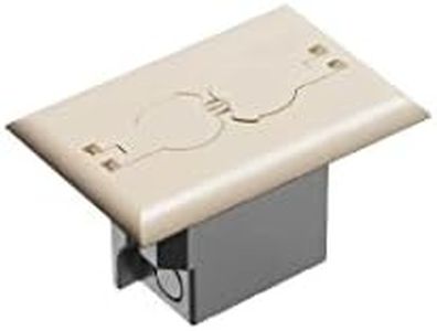 Arlington Industries Retrofit Electrical Floor Box with Flip Lids for Existing Floors, FLBRF101LA-1