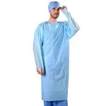 Long Sleeve Disposable Polythene Isolation Gowns - 23 Micron, Box of 200