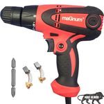 MAGNUM MSD-10PRO Electric Screwdriver 350W, Copper Armature, Chuck 10 mm, 750 RPM, Torque 19+1 Drill (Red-Black)