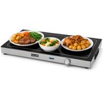 Electric Plate Warmer Tray & Food Heater, Keep Meals Warm, Ideal for Dinner Parties, Buffets, Restaurants & Takeaways - Adjustable Temperature Control, Glass Top Extra Large 56cm x 38cm
