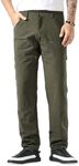 Plaid&Plain Men's Work Pants Straig