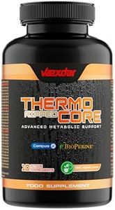 Vaexdar - Thermo Ripped Core | Termogenico Quemagrasa Potente | Quemagrasas Potente para Adelgazar | Pastillas para Adelgazar muy Rapido | Quemador de Grasa | L-Carnitina, Té Verde, Garcinia Cambogia
