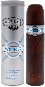 Cuba Winner Eau de Toilette Spray for Men, Multi color, 3.3 Ounce, 100 Ml