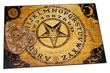 Wiccstar Wooden Ouija Board Witch Board With Detailed Instructions In German Spirit Board - 14 Years And Up