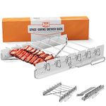 Yukon Glory BBQ Kabob Grill Rack | Rotating Kebab Skewers | Metal Skewers For Grilling | Collapsible Stainless Steel Kabob Skewers Holder | Grilling Accessories | Six Kebab Skewers