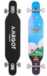 Amrgot 42 inches Complete Longborads Drop Through Deck Concave Cruise Professional Longboards (Pixel Warrior)