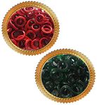 pmw - Chitti Gajulu - 108 Bangles - Small Pooja Bangles - Small Bangles For Lakshmi Pooja - 2 Sets - Green + Red For Unisex Adult