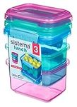 Sistema Lunch Food Storage Containers | 400 ml | Small Snack Pots | BPA-Free Plastic | Assorted Colours | Recyclable with TerraCycle® | 3 Count