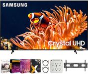 SAMSUNG 43 Inch Class DU8000 Crystal UHD LED 4K Smart TV Bundle with Premiere Movies Streaming + 37-100 Inch TV Wall Mount + 6-Outlet Surge Adapter + 2X 6FT 4K HDMI 2.0 Cable (2024 Model)