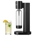 GreatWhip Soda Maker Black Sparkling Water Machine for Carbonating with 1L Carbonating Bottle, Compatible with Any Screw-in 60L CO2 Carbonator(NOT Included)