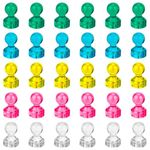 30 Pack 11MM Fridge Magnets Strong Push Pin Magnets for Whiteboard Colorful Skittle Magnetic Push Pins Thumb Tacks for Refrigerator Notice Board Office Home School Photo Dry Erase Board