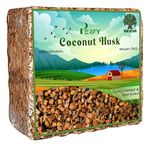 Perfy Coco Husk Chips for Gardening 5KG Brick, Mulch and Potting Mix, for Indoor & Outdoor Plants, Expands Upto 20 KG for Garden Flowers & Reptile Bedding