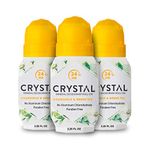 Crystal Deodorant Essence Roll-On 2.25oz Chamomile/Green Tea (3 Pack)