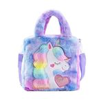 ADISA Unicorn Toddler Bag Princess Cute Crossbody School Bags Gift for Girls (Purple)