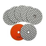 SHDIATOOL Diamond Polishing Pads Wet/Dry Polish Pad Kit for Drill Grinder Polisher 200 Grit Pads for Marble Tile Quartz Granite Concrete Countertop