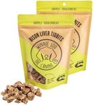 Winnie Lou Freeze Dried Bison Liver Tidbits - Single Ingredient, Human-Grade, No Artificial Flavors or Fillers, Perfect for Training, 2 Pack