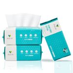 Dry Wipes, Large Size, Softer and Thicker Wet and Dry Use Disposable Face Towel, Biodegradable and Chemical-Free Dry Baby Wipe, For Sensitive Skin, Make-up Removal (Pack of 3-180 piece)