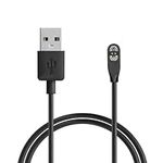 kwmobile USB Cable Charger Compatible with AfterShokz OpenSwim Pro S710 Cable - Charging Chord for Smart Watch - Black